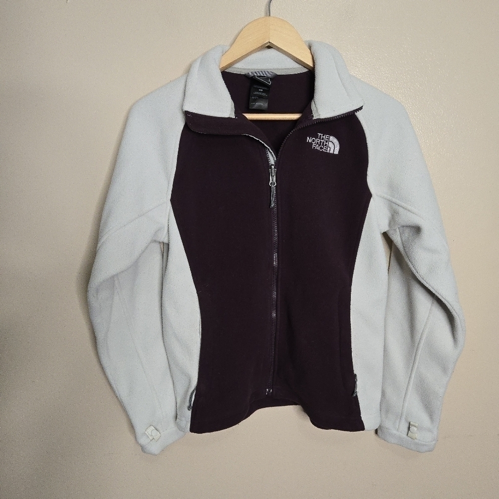 The North Face Color Block Fleece Zip Up Jacket